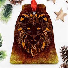 Lion Wild Animal Abstract Bell Ornament (two Sides) by Celenk