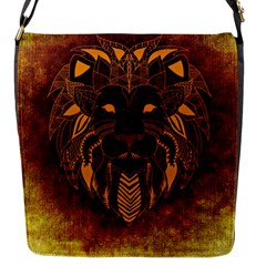 Lion Wild Animal Abstract Flap Messenger Bag (s) by Celenk