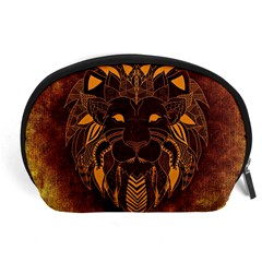 Lion Wild Animal Abstract Accessory Pouches (large)  by Celenk