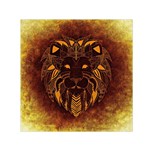 Lion Wild Animal Abstract Small Satin Scarf (Square) Front