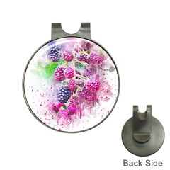 Blackberry Fruit Art Abstract Hat Clips With Golf Markers