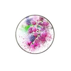 Blackberry Fruit Art Abstract Hat Clip Ball Marker by Celenk