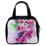 Blackberry Fruit Art Abstract Classic Handbags (2 Sides) Front