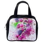 Blackberry Fruit Art Abstract Classic Handbags (2 Sides) Back