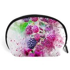 Blackberry Fruit Art Abstract Accessory Pouches (large) 