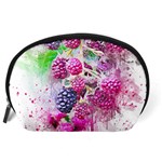 Blackberry Fruit Art Abstract Accessory Pouches (Large)  Back