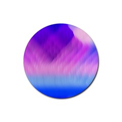 Background Art Abstract Watercolor Rubber Round Coaster (4 Pack)  by Celenk