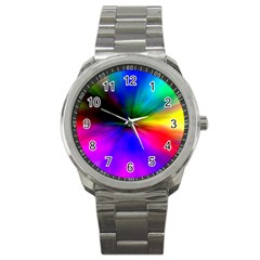 Creativity Abstract Alive Sport Metal Watch by Celenk