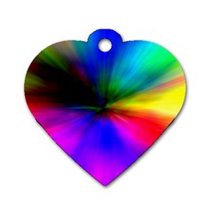 Creativity Abstract Alive Dog Tag Heart (two Sides) by Celenk