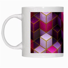 Cube Surface Texture Background White Mugs by Celenk