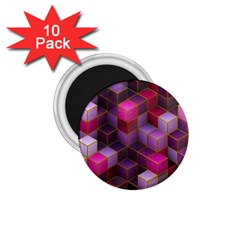 Cube Surface Texture Background 1 75  Magnets (10 Pack)  by Celenk