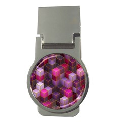 Cube Surface Texture Background Money Clips (round)  by Celenk