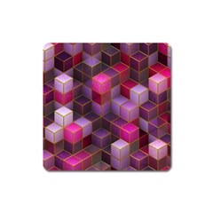 Cube Surface Texture Background Square Magnet by Celenk