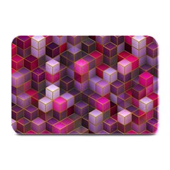 Cube Surface Texture Background Plate Mats by Celenk