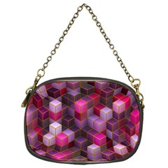 Cube Surface Texture Background Chain Purses (one Side)  by Celenk