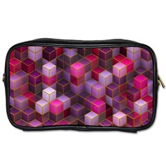 Cube Surface Texture Background Toiletries Bags by Celenk