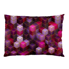 Cube Surface Texture Background Pillow Case (two Sides) by Celenk