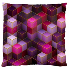 Cube Surface Texture Background Large Cushion Case (two Sides) by Celenk