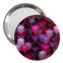 Cube Surface Texture Background 3  Handbag Mirrors by Celenk