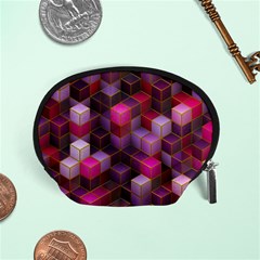 Cube Surface Texture Background Accessory Pouches (small)  by Celenk