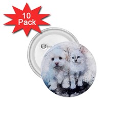 Cat Dog Cute Art Abstract 1 75  Buttons (10 Pack) by Celenk