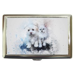 Cat Dog Cute Art Abstract Cigarette Money Cases by Celenk