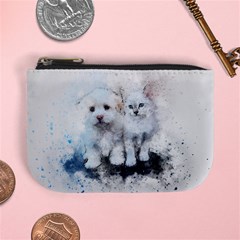 Cat Dog Cute Art Abstract Mini Coin Purses by Celenk