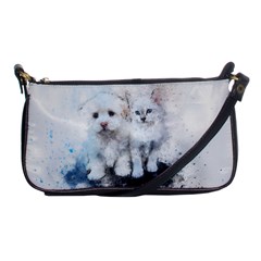 Cat Dog Cute Art Abstract Shoulder Clutch Bags by Celenk