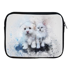 Cat Dog Cute Art Abstract Apple Ipad 2/3/4 Zipper Cases by Celenk