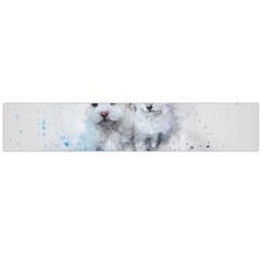 Cat Dog Cute Art Abstract Large Flano Scarf  by Celenk