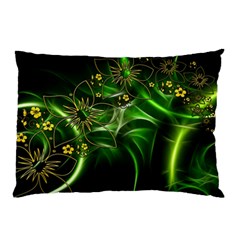 Flora Entwine Fractals Flowers Pillow Case (two Sides) by Celenk