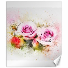 Flower Roses Art Abstract Canvas 8  X 10  by Celenk