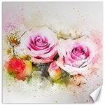 Flower Roses Art Abstract Canvas 12  x 12   11.4 x11.56  Canvas - 1