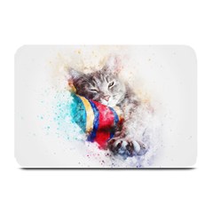 Cat Kitty Animal Art Abstract Plate Mats by Celenk