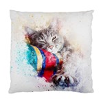 Cat Kitty Animal Art Abstract Standard Cushion Case (One Side) Front