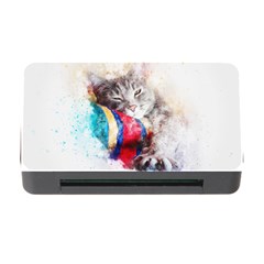 Cat Kitty Animal Art Abstract Memory Card Reader With Cf by Celenk