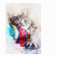 Cat Kitty Animal Art Abstract Small Garden Flag (two Sides) by Celenk