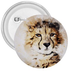 Leopard Animal Art Abstract 3  Buttons