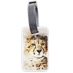 Leopard Animal Art Abstract Luggage Tags (One Side) 