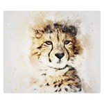 Leopard Animal Art Abstract Double Sided Flano Blanket (Small)  50 x40  Blanket Front