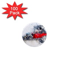 Car Old Car Art Abstract 1  Mini Magnets (100 Pack)  by Celenk