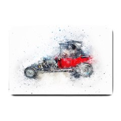 Car Old Car Art Abstract Small Doormat  by Celenk