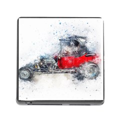 Car Old Car Art Abstract Memory Card Reader (square) by Celenk