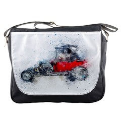 Car Old Car Art Abstract Messenger Bags by Celenk