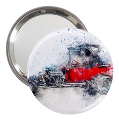 Car Old Car Art Abstract 3  Handbag Mirrors by Celenk