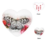 Butterfly Animal Insect Art Playing Cards (Heart)  Front