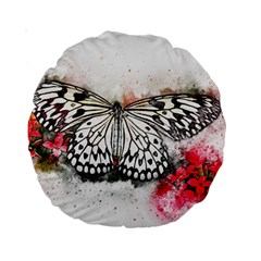 Butterfly Animal Insect Art Standard 15  Premium Round Cushions by Celenk