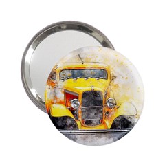 Car Old Art Abstract 2 25  Handbag Mirrors by Celenk