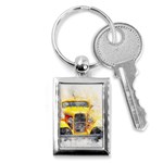 Car Old Art Abstract Key Chains (Rectangle)  Front