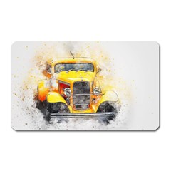 Car Old Art Abstract Magnet (rectangular) by Celenk